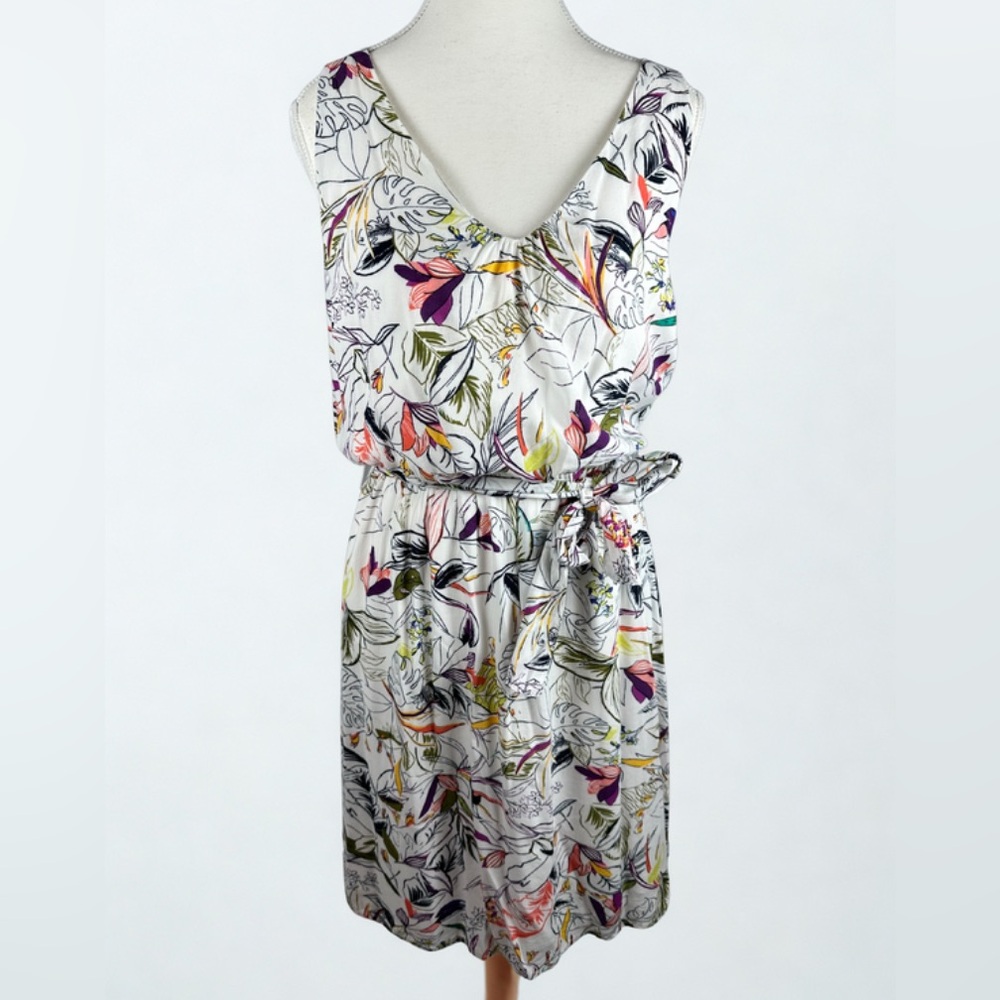 A new day Multicolor Floral Midi Dress Size S